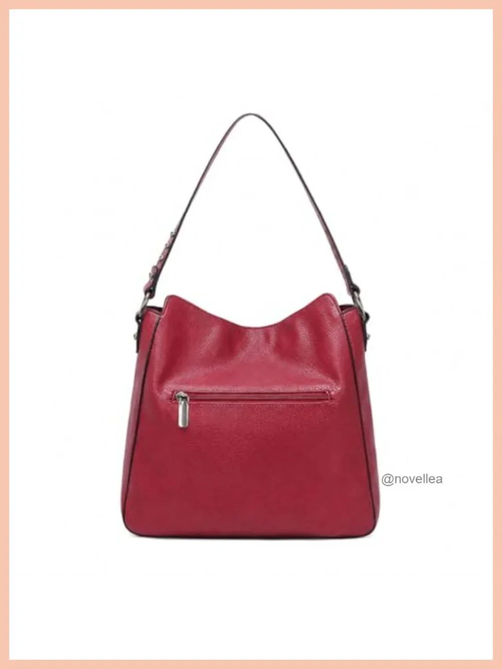 Vegan Leather Hobo Bag for Women Crossbody Purse with Detachable Strap